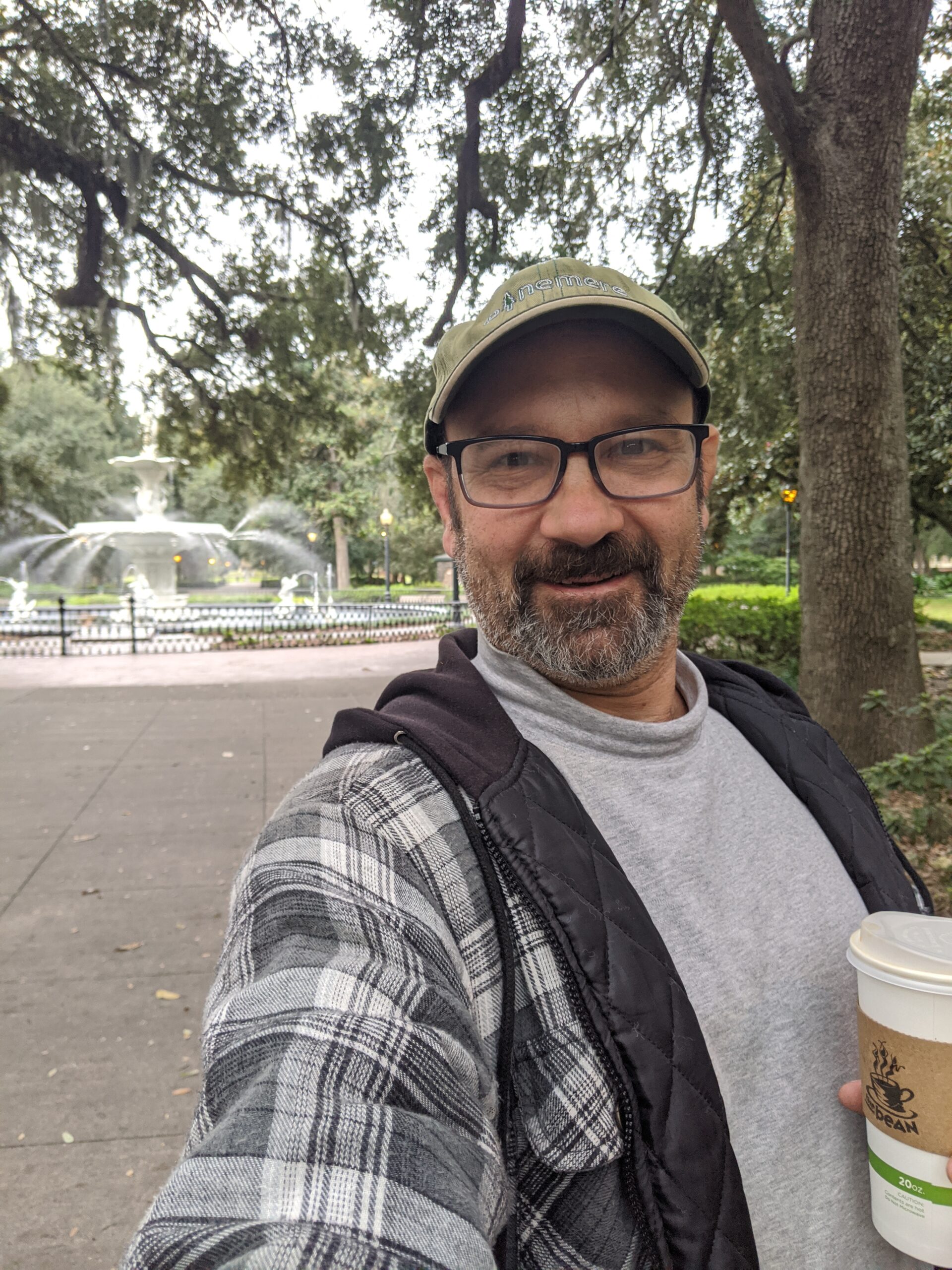 Travels With Martin in Forsyth Park in Savannah, GA